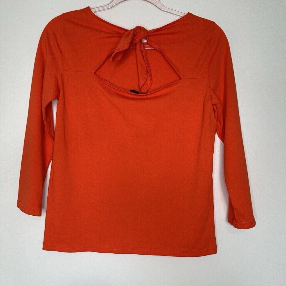 J‎ Crew Tie Back Top Orange Size XS